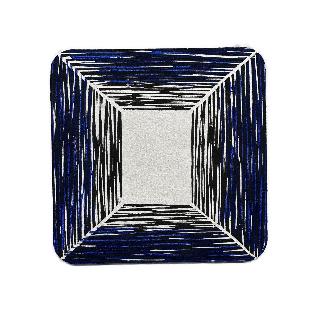 Linoldruck unendlicher Raum