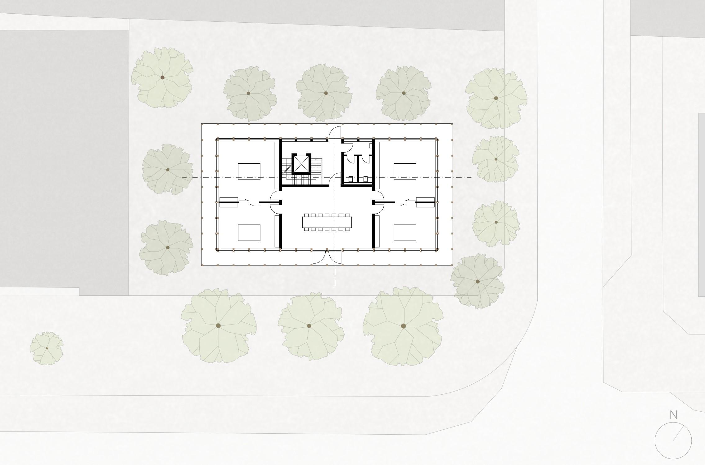 Grundriss 1. Obergeschoss | Atelierräume