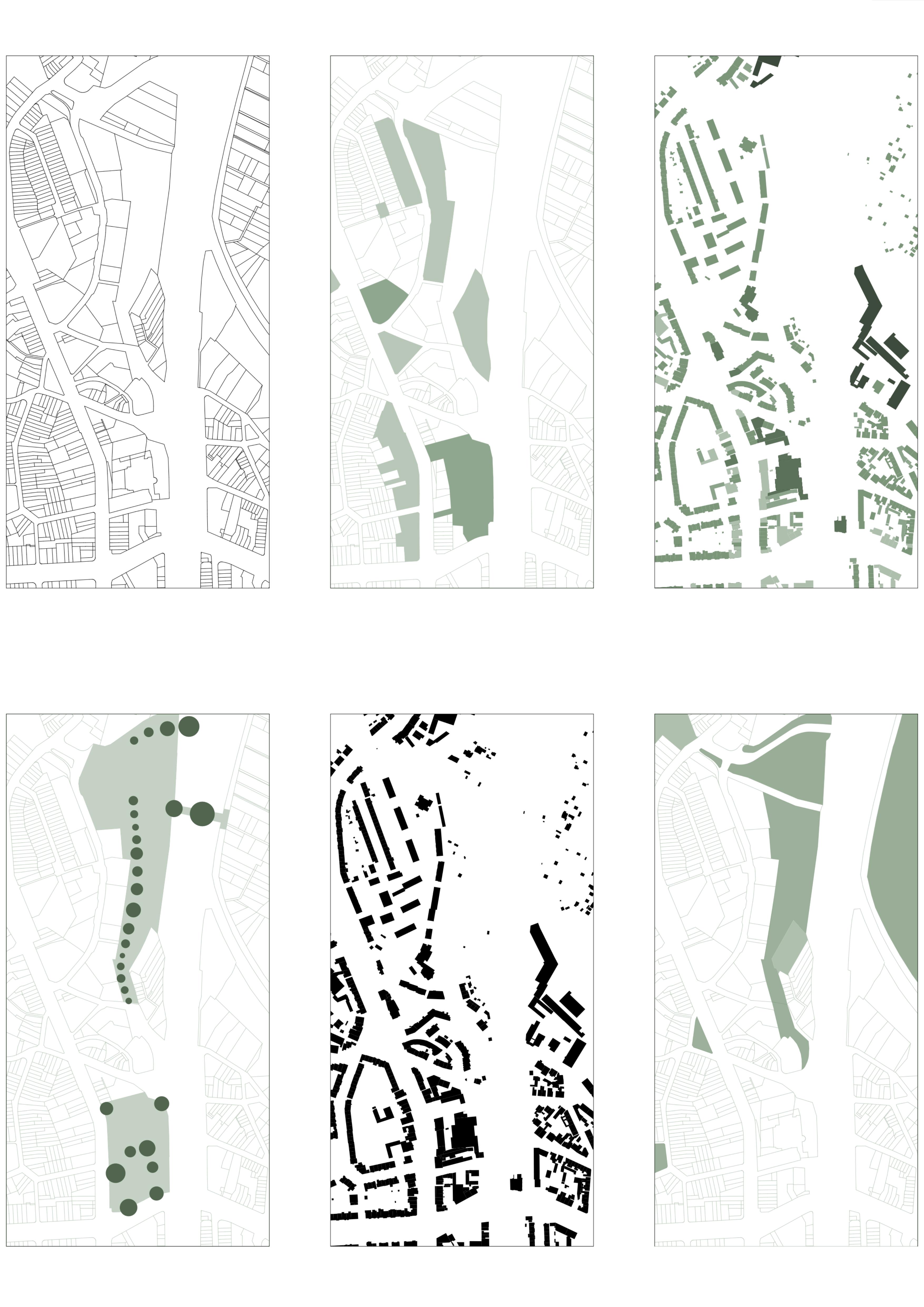 Analyse Stadtteil | Flurstücke, Defizit und Angstbereiche, Nutzung, Grünflächen
