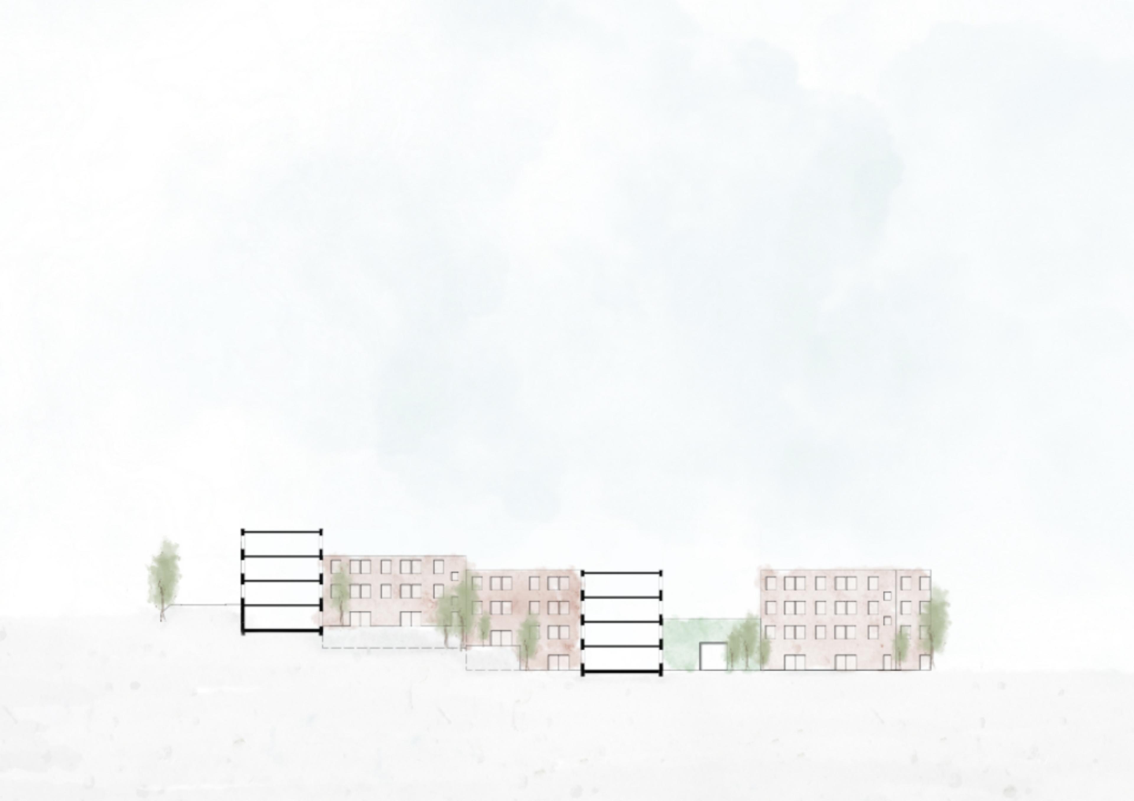 Schnitt | Häuser am Hang